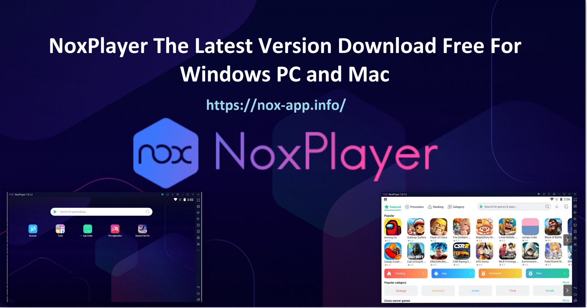 nox player free android emulator on pc and mac